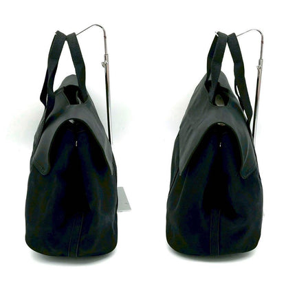 Hermes Valparaiso GM Canvas Leather Black Handbag — view 5
