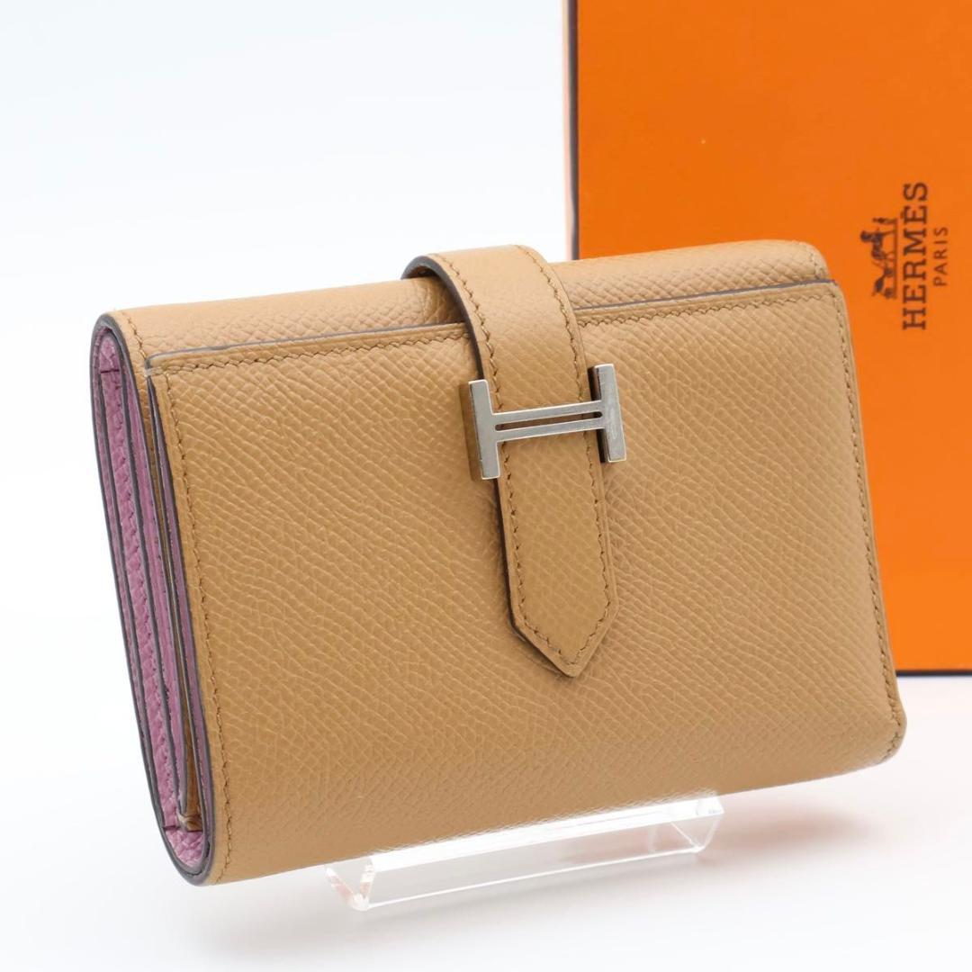 Hermes Bearn Combination Trifold Wallet Veau Epsom