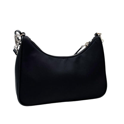 Prada Nylon Leather Triangle Plate Logo Shoulder Bag 2-Way — view 2