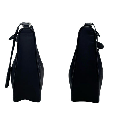 Prada Nylon Leather Triangle Plate Logo Shoulder Bag 2-Way — view 5