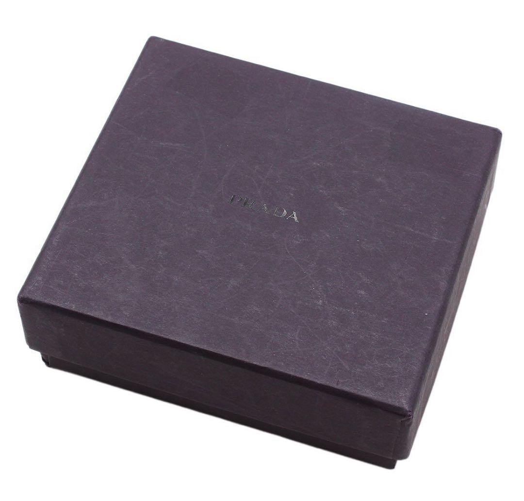 Prada Saffiano Leather Square Coin Case Coin Purse