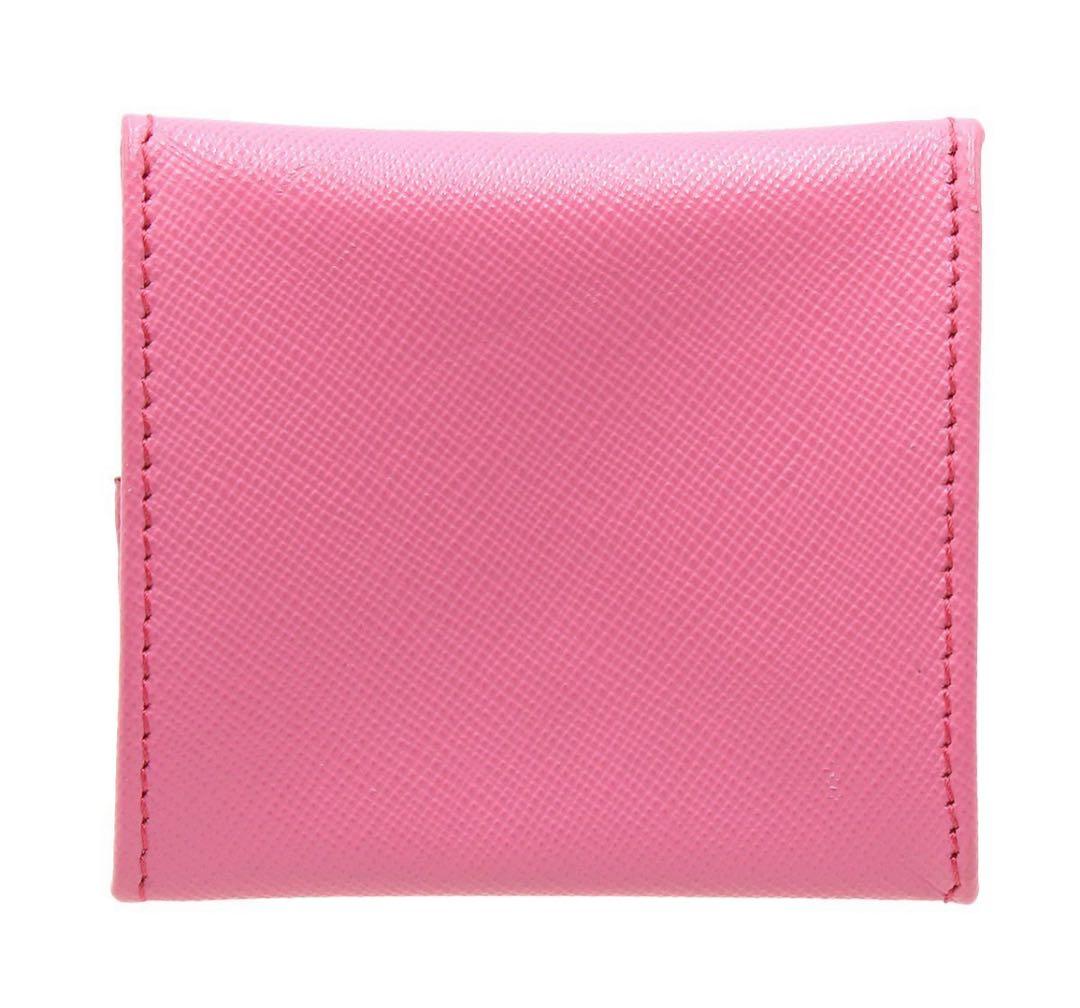 Prada Saffiano Leather Square Coin Case Coin Purse