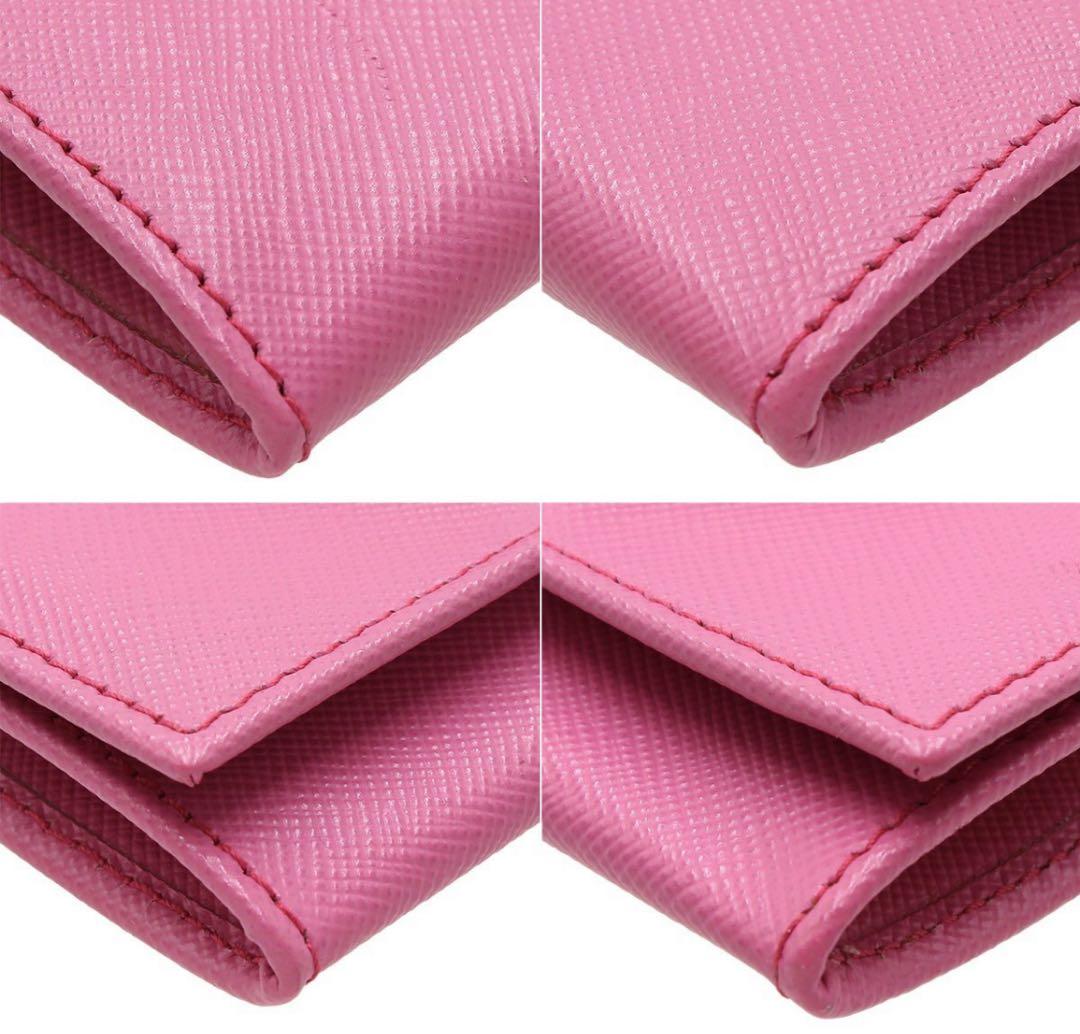 Prada Saffiano Leather Square Coin Case Coin Purse