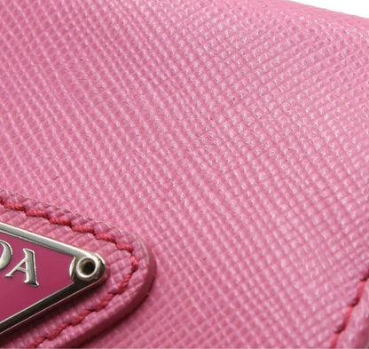 Prada Saffiano Leather Square Coin Case Coin Purse