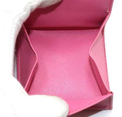 Prada Saffiano Leather Square Coin Case Coin Purse