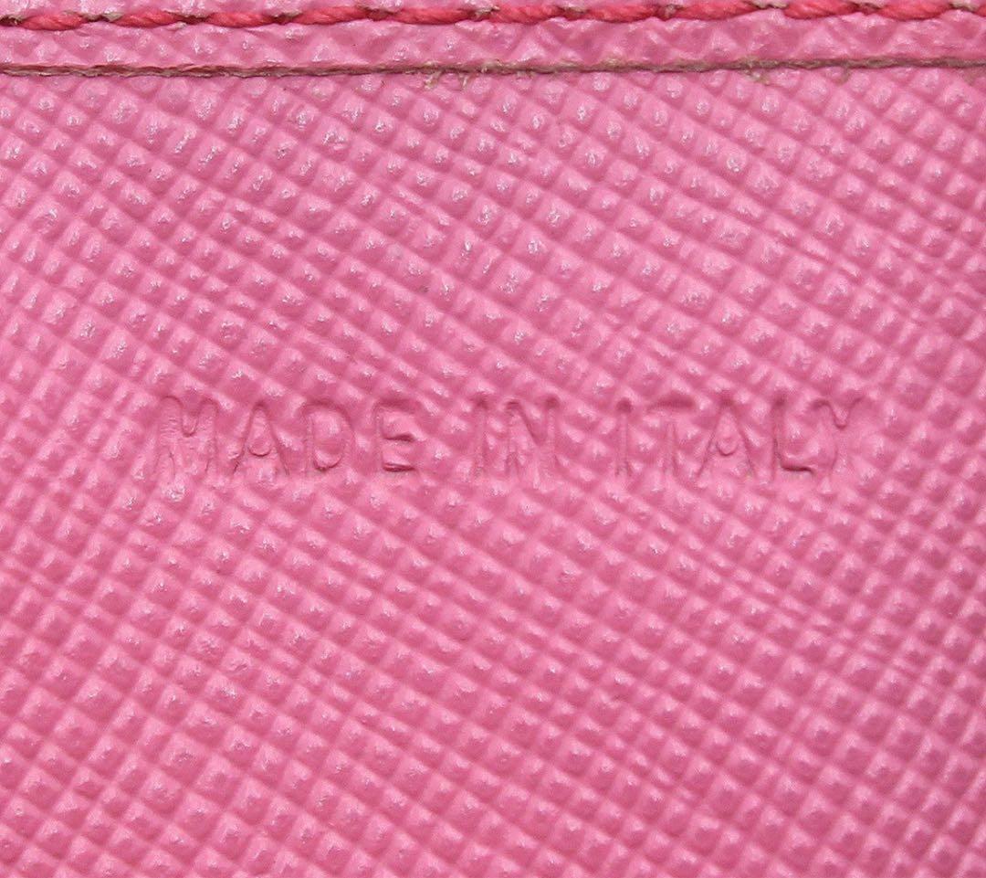 Prada Saffiano Leather Square Coin Case Coin Purse