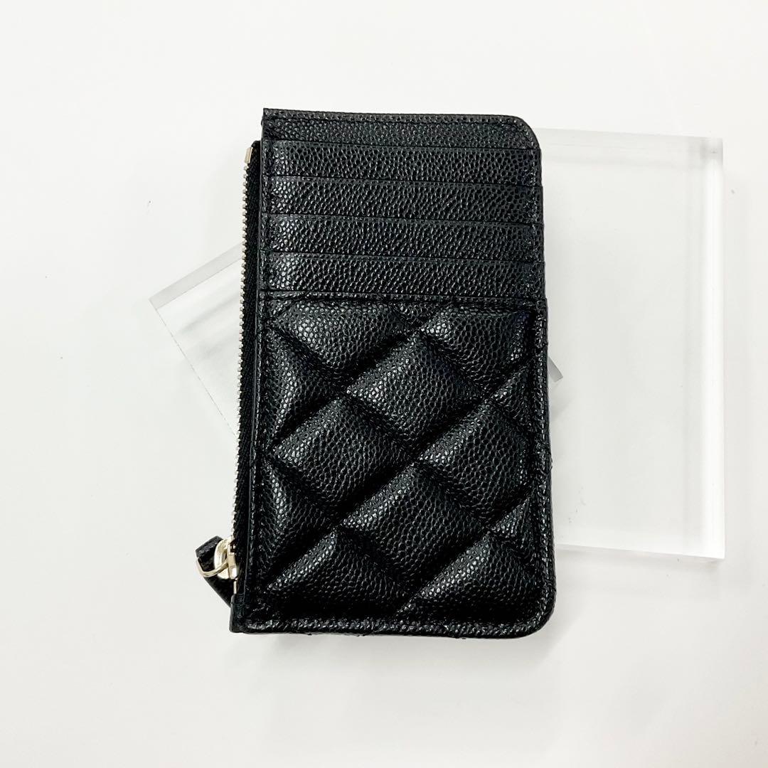 Chanel Caviar Leather CC Logo Coin Case — view 3