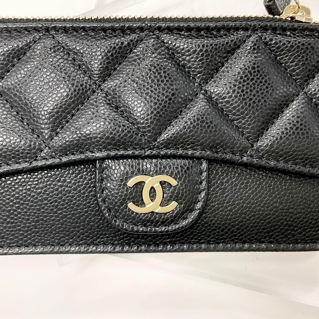 Chanel Caviar Leather CC Logo Coin Case — view 5