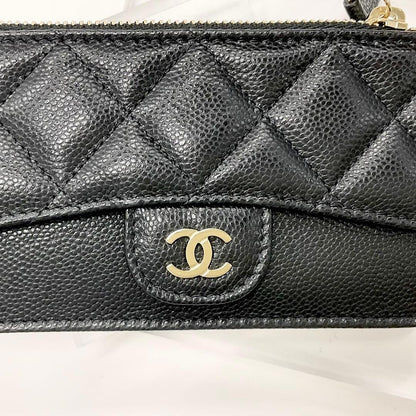 Chanel Caviar Leather CC Logo Coin Case — view 5