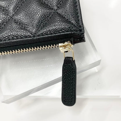 Chanel Caviar Leather CC Logo Coin Case — view 6