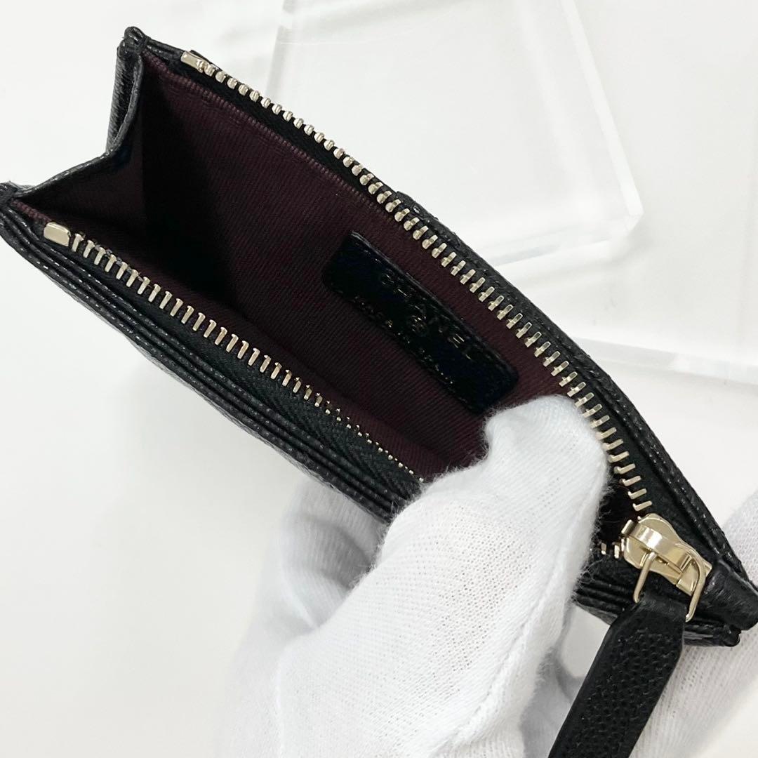 Chanel Caviar Leather CC Logo Coin Case — view 7