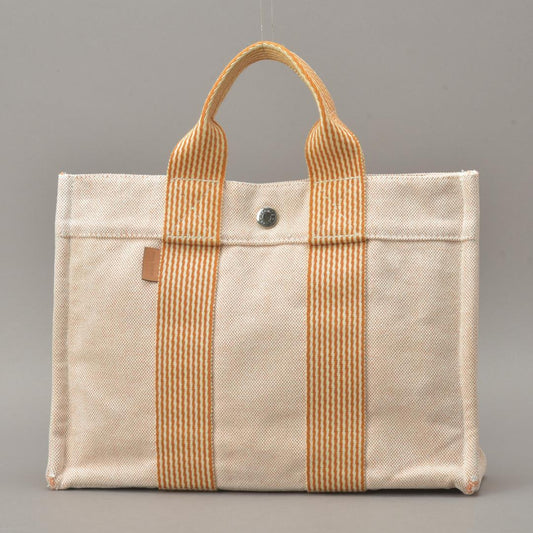 Hermes New Fourre Tout PM Handbag Canvas Orange