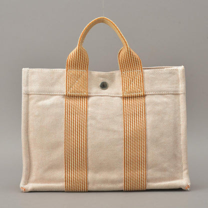 Hermes New Fourre Tout PM Handbag Canvas Orange — view 3