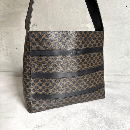 Celine Black Magatum Shoulder Bag Logo — view 2