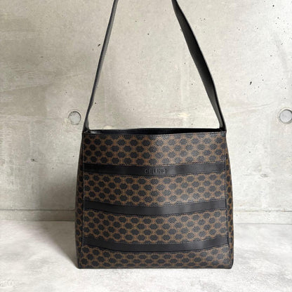 Celine Black Magatum Shoulder Bag Logo — view 3