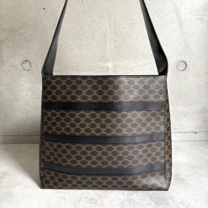 Celine Black Magatum Shoulder Bag Logo — view 4