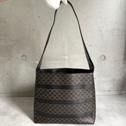 Celine Black Magatum Shoulder Bag Logo — view 7