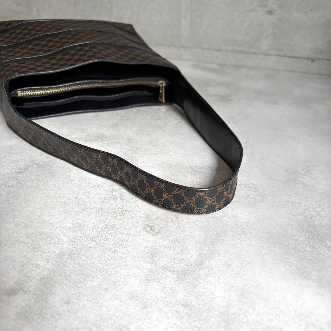 Celine Black Magatum Shoulder Bag Logo — view 8