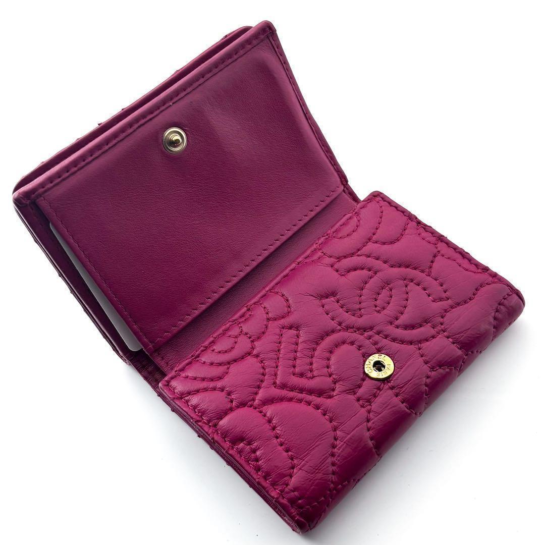 Chanel Wallet Camellia Stitch Trifold — view 6