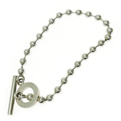 Gucci Silver Ball Chain Toggle Bracelet 16.0g 925 Engraved 365507 Bracelet