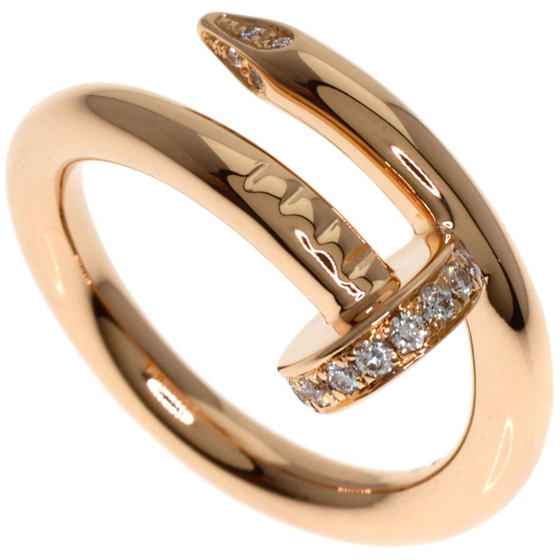 Cartier Juste Un Clou Diamond #49 Ring - 18K Pink Gold Ladies