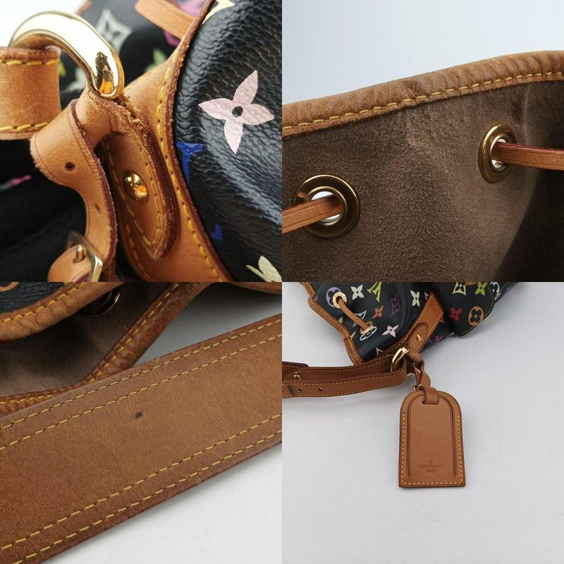 Louis Vuitton Petit Noe Noir Black Monogram Multicolor M42230ca4089