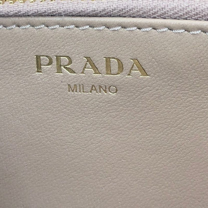 Prada Round Long Wallet Saffiano 1ml506 Beige