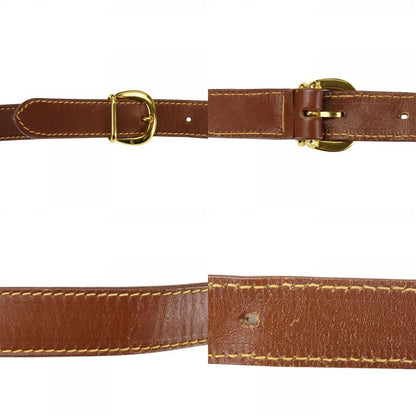 Gucci Shoulder Bag 001.104.0931 Leather Brown Gold Hardware Casual Large