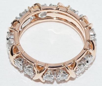 Tiffany & Co Ring 18K Pink Gold Pt950 16 Diamonds (114ct) Jean Schlumberger 16