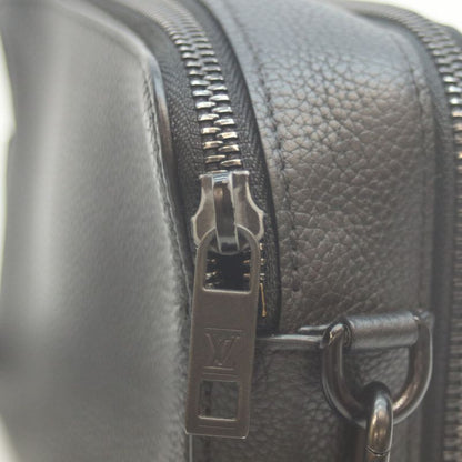 Louis Vuitton M59161 Grain Calf Alfa Wearable Wallet Shoulder Bag Noir Black