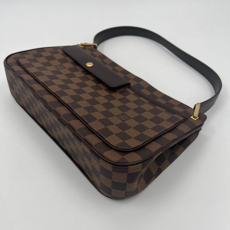 Louis Vuitton Shoulder Bag Damier Aubagne N51129 Ebène Women