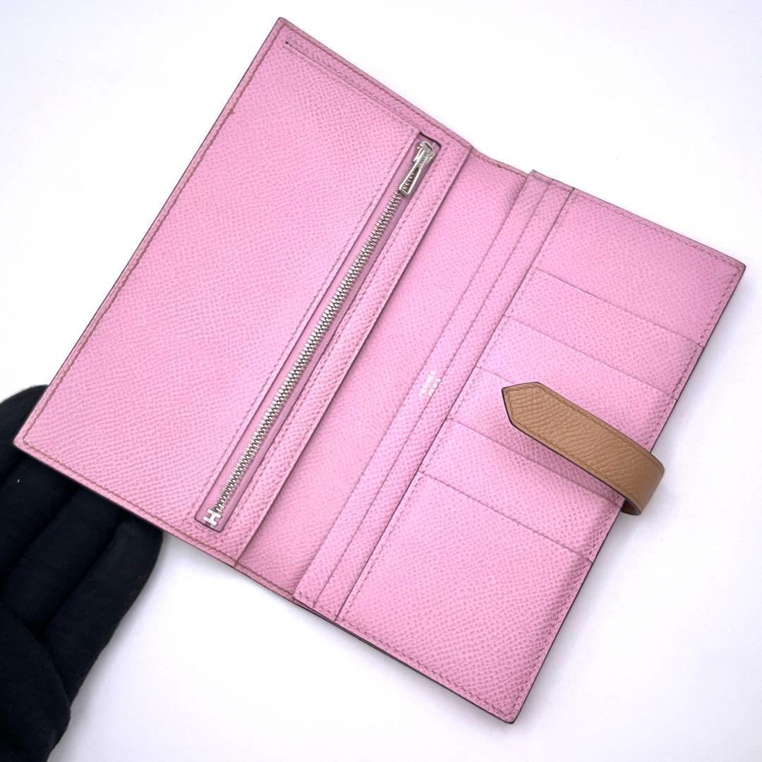 Hermes Bearn Souffle Wallet Chai Mobile Vest Epsom