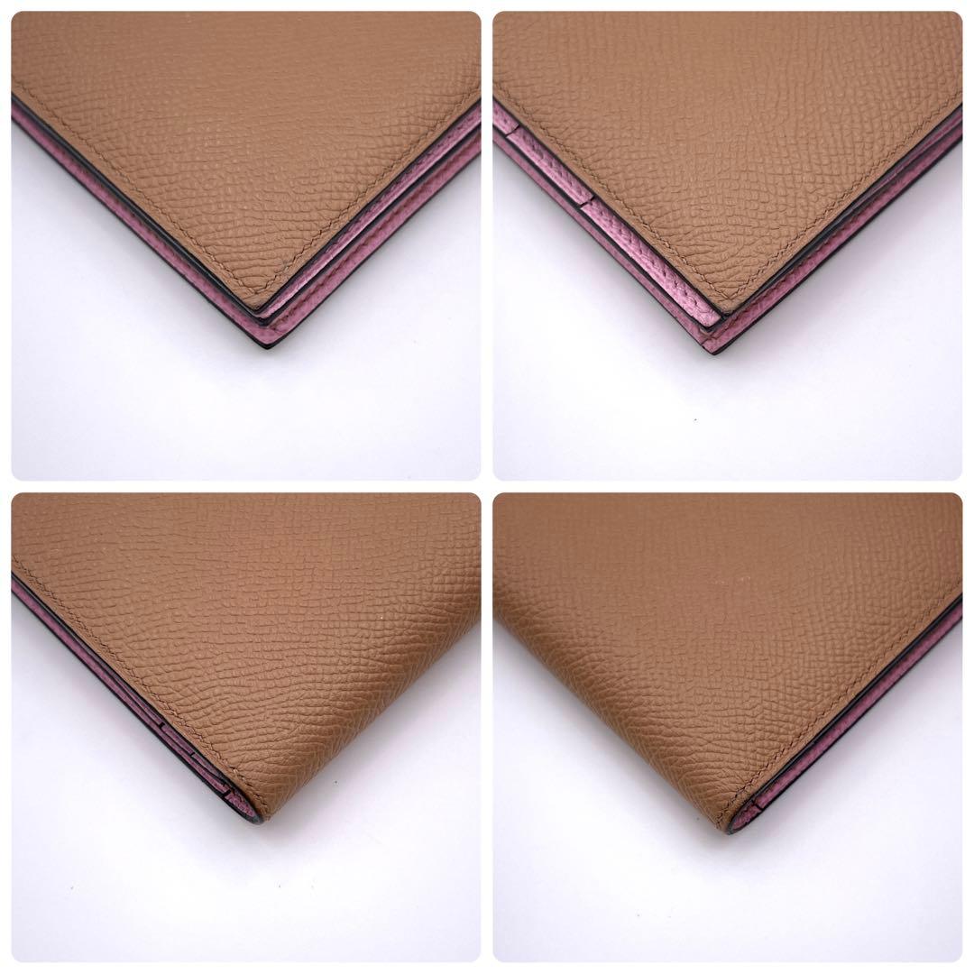 Hermes Bearn Souffle Wallet Chai Mobile Vest Epsom
