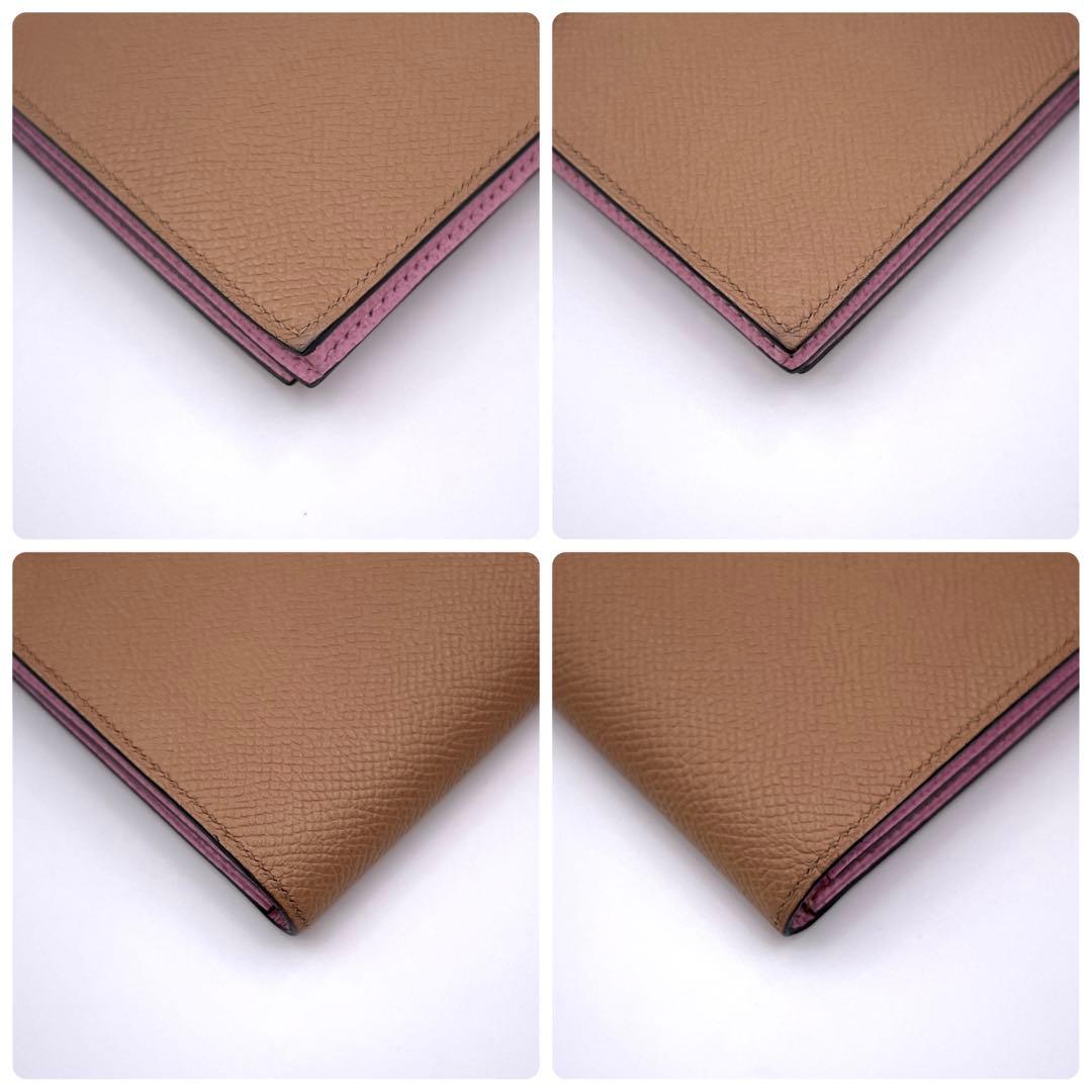 Hermes Bearn Souffle Wallet Chai Mobile Vest Epsom