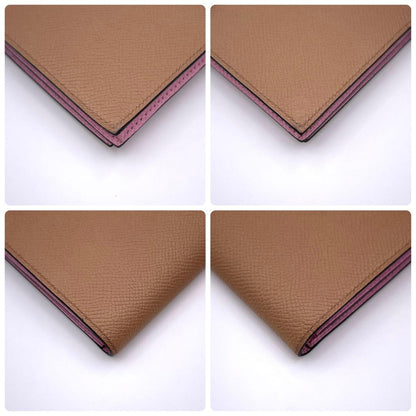 Hermes Bearn Souffle Wallet Chai Mobile Vest Epsom