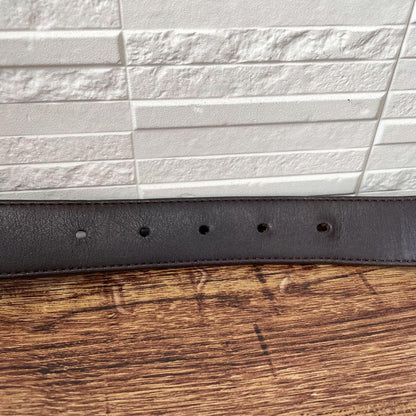 Louis Vuitton Damier Leather Belt Silver Ceinture — view 7