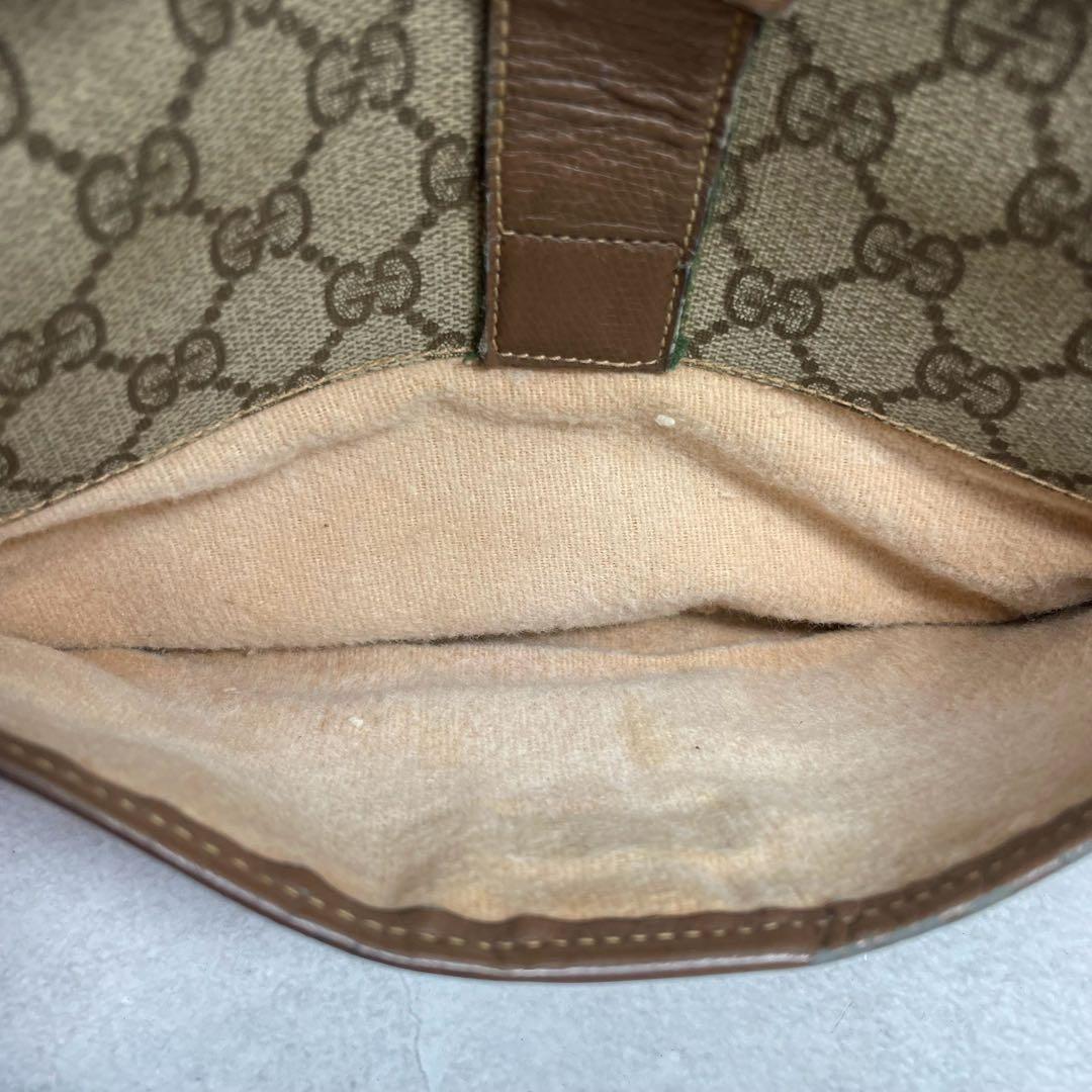 Gucci GG Sherry Line Shoulder Bag Brown Leather — view 6