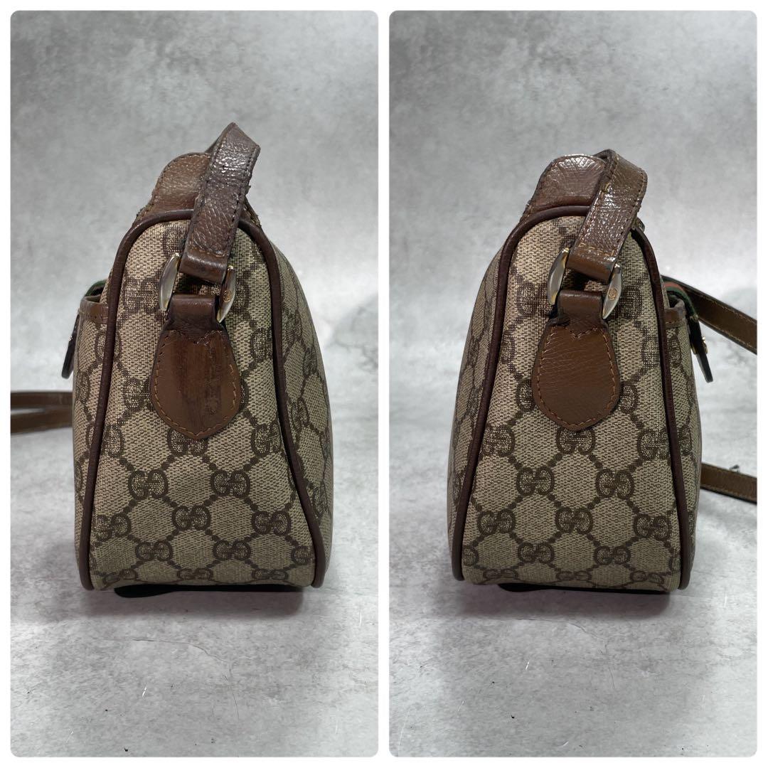 Gucci GG Sherry Line Shoulder Bag Brown Leather — view 7