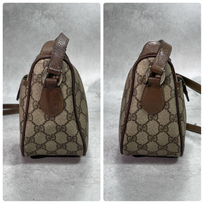 Gucci GG Sherry Line Shoulder Bag Brown Leather — view 7