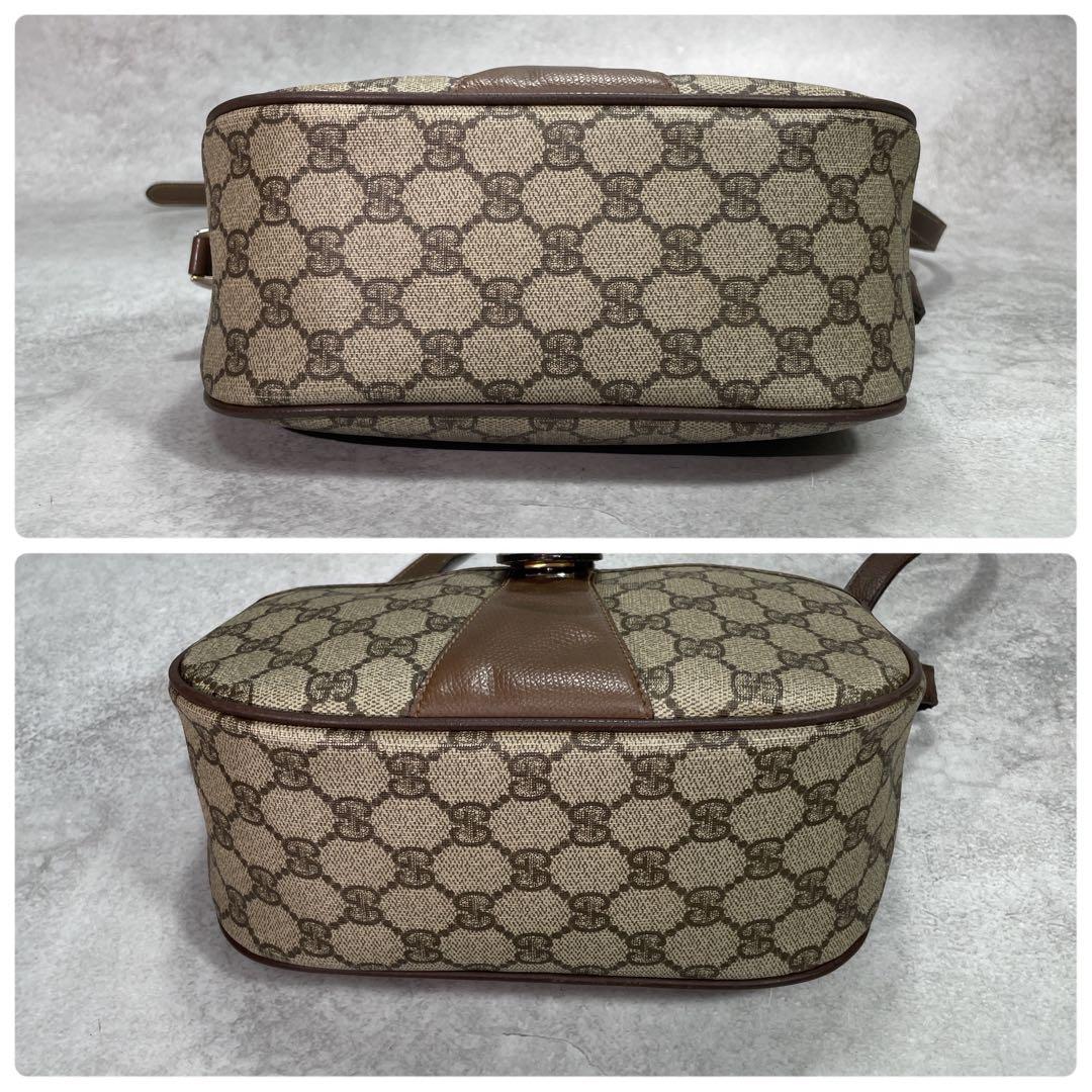 Gucci GG Sherry Line Shoulder Bag Brown Leather — view 8