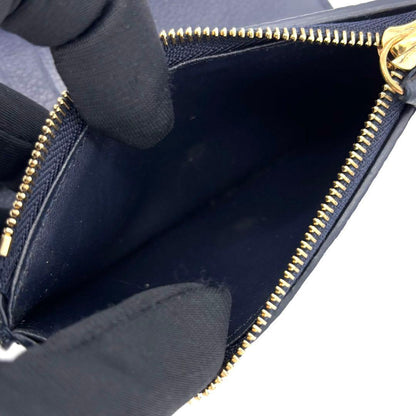 Louis Vuitton Monogram Empreinte Portefeuille Victorine Navy Wallet — view 5
