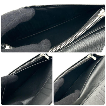 Louis Vuitton Taiga Metallic Portefeuille Brazza Wallet Black — view 5