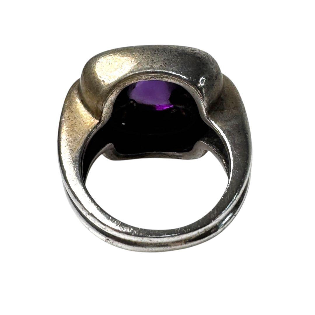 Tiffany & Co Amethyst Square Ring 750 Vintage — view 4