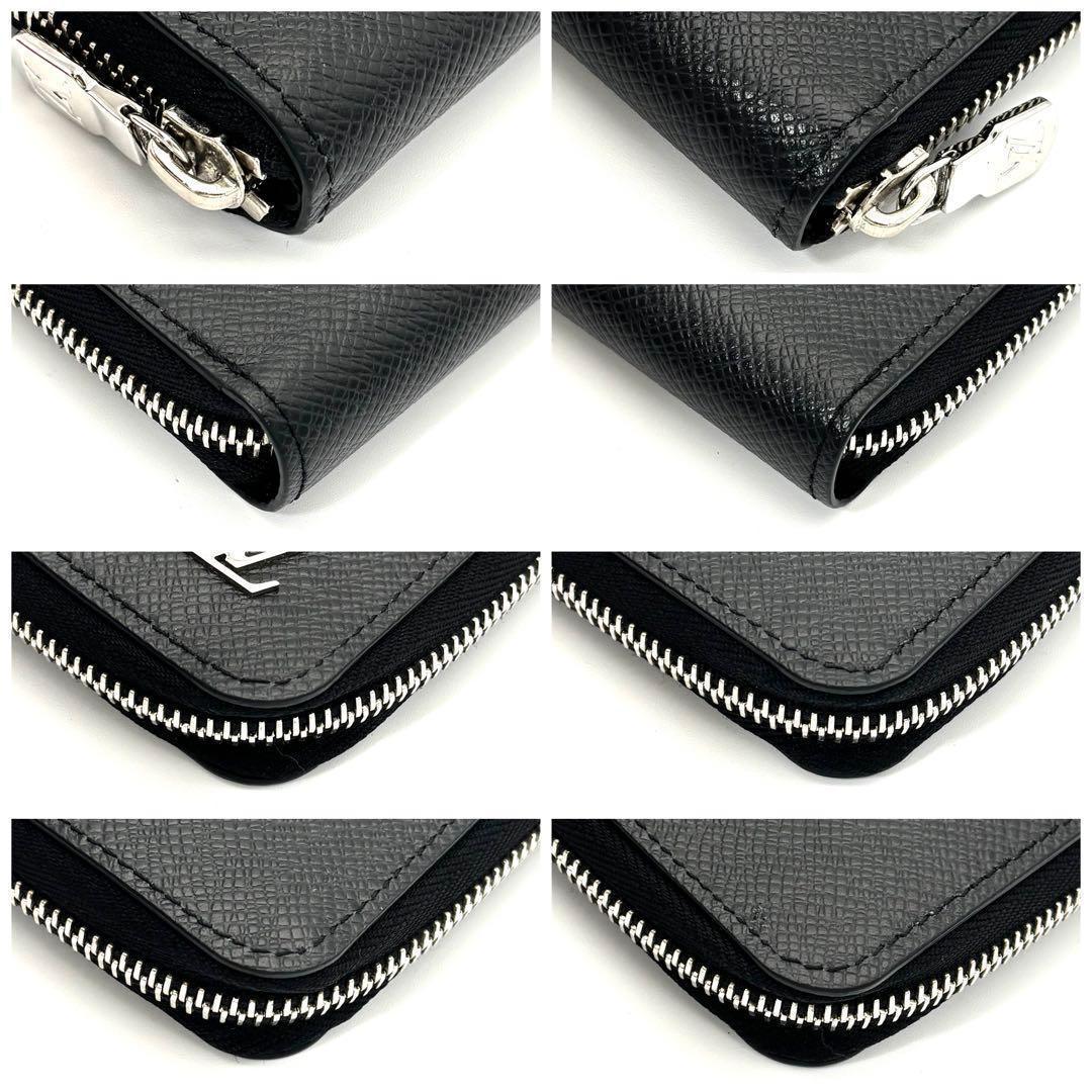 Louis Vuitton Taiga Zippy Wallet Vertical Black — view 7