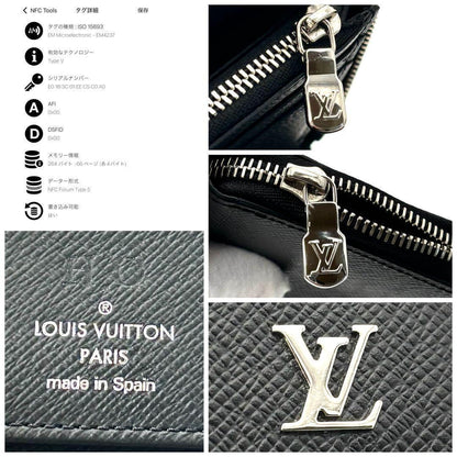 Louis Vuitton Taiga Zippy Wallet Vertical Black — view 8