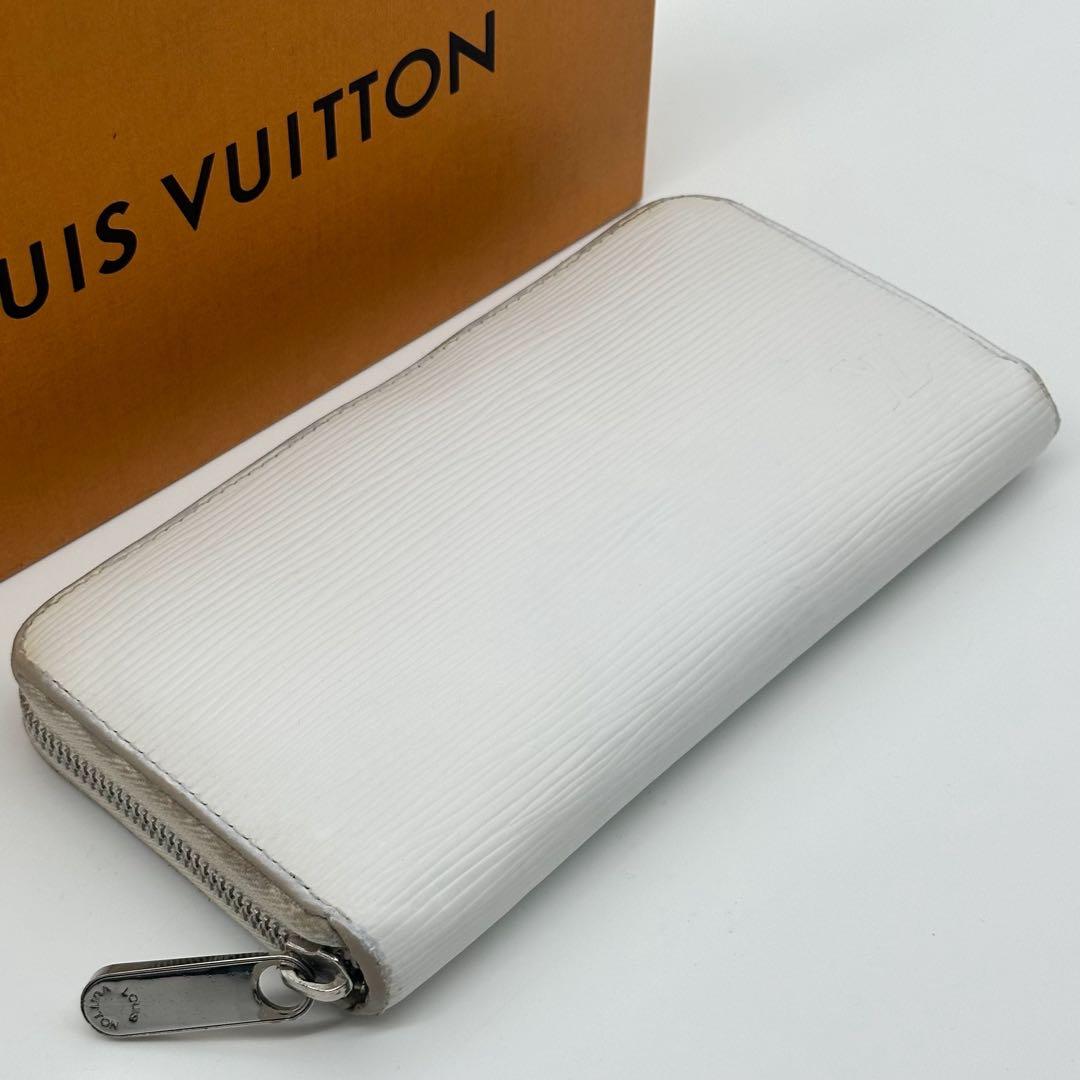 Louis Vuitton Zippy Wallet Epi White Leather Zip Around — view 4