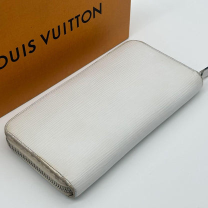 Louis Vuitton Zippy Wallet Epi White Leather Zip Around — view 5