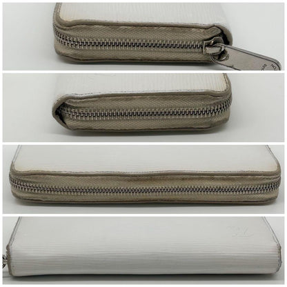 Louis Vuitton Zippy Wallet Epi White Leather Zip Around — view 6