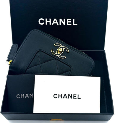 Chanel Wallet Mademoiselle Round Zip Coin Purse — view 3
