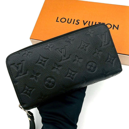 Louis Vuitton Zippy Wallet Monogram Empreinte Black